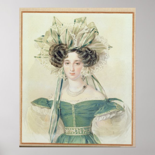 Póster Retrato de la princesa Elizabeth Vorontsova (Frente)