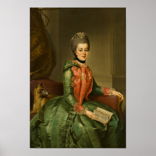 Póster Retrato de la princesa Frederika Sophia Wilhelmina