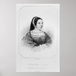 Póster Retrato de la reina de Margaret Tudor de Escocia