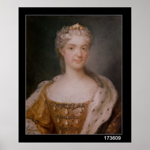 Póster Retrato de la reina de Marie Leczinska de Francia