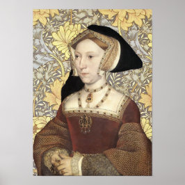 Póster Retrato de la Reina Jane Seymour de Inglaterra