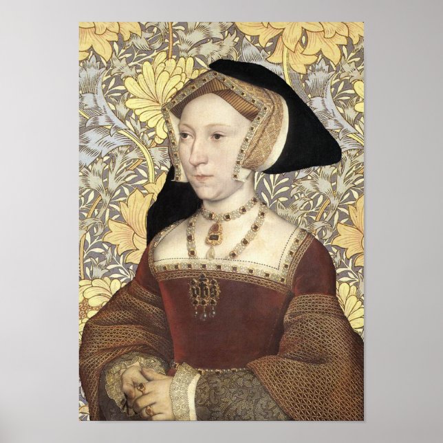 Póster Retrato de la Reina Jane Seymour de Inglaterra (Frente)