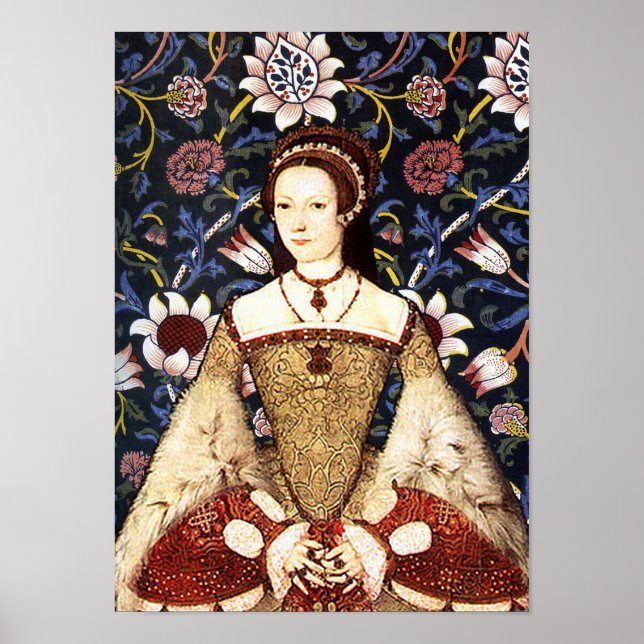 Póster Retrato de la Reina Katherine Parr de Inglaterra (Frente)