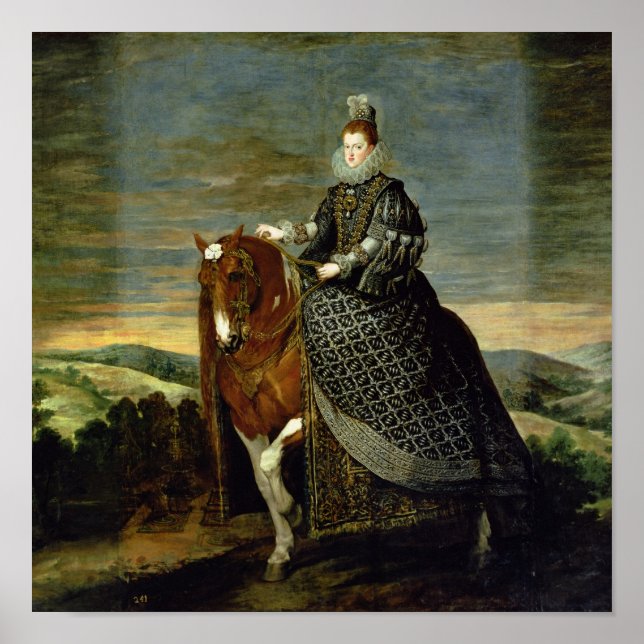 Póster Retrato de la reina Margarita de Austria 1629-35 (Frente)