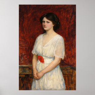 Póster Retrato de la señorita Claire Kenworthy por Waterh