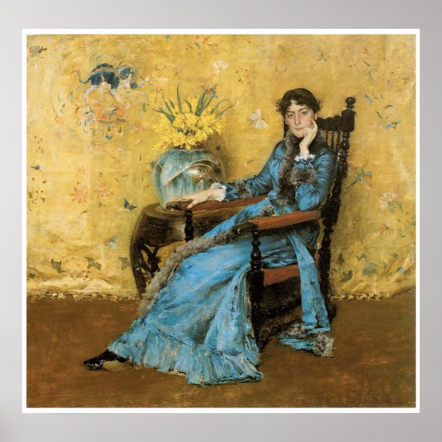 Póster Retrato de la señorita Dora Wheeler, 1883 (Frente)