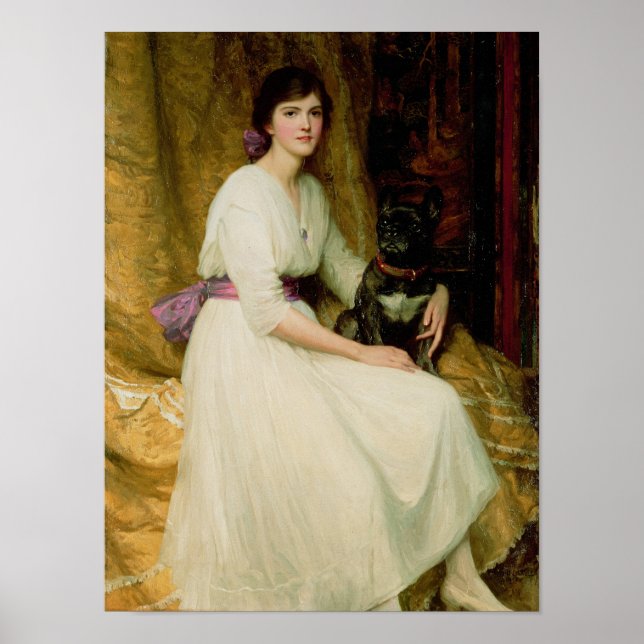 Póster Retrato de la señorita Dorothy Dicksee (Frente)