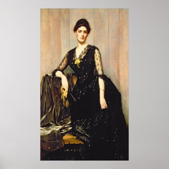 Póster Retrato de la Sra. Agnes Williamson (Frente)
