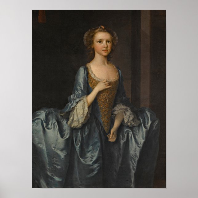 Póster Retrato De La Sra. Hibbert, Cuando Era Chica (Frente)