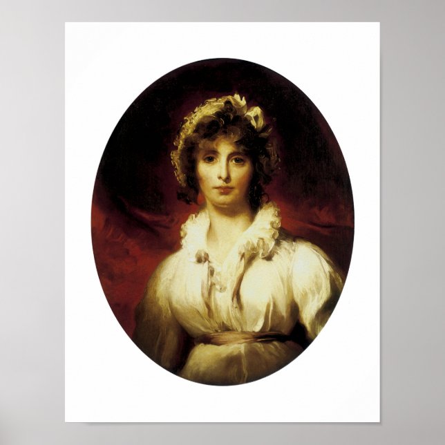 Póster Retrato de la Sra. Robert Burne-Jones (Frente)