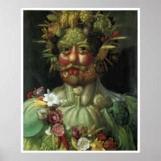 Póster Retrato de la vegetación Giuseppe Arcimboldo
