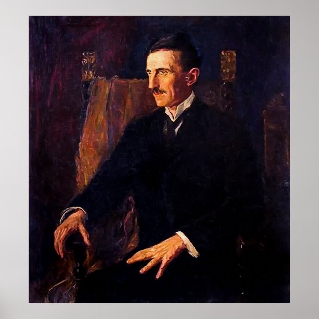 Póster Retrato de la vida de Nikola Tesla 1916 (Frente)