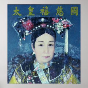 Póster Retrato de la viuda de emperatriz Cixi