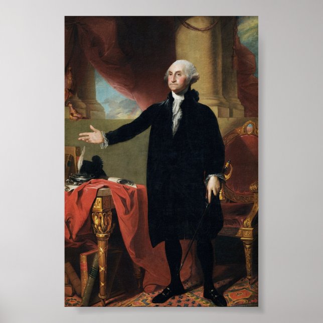 Póster Retrato de Lansdowne de George Washington (Frente)