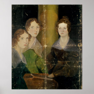 Póster Retrato de las Hermanas de Bronte, c.1834