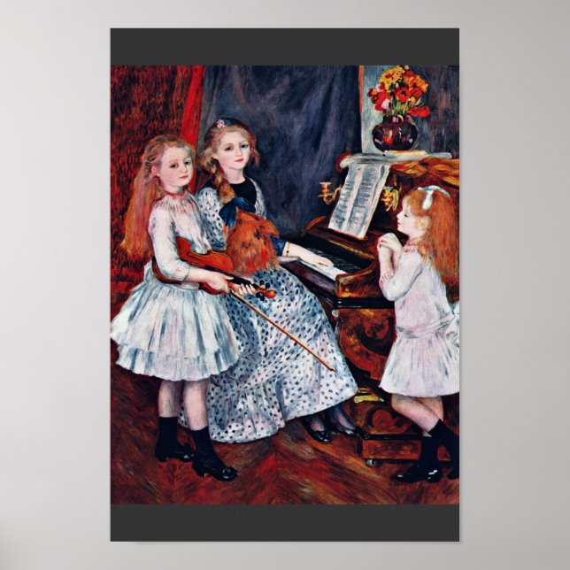 Póster Retrato De Las Hijas De Catulle-Mendes (Frente)