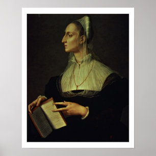 Póster Retrato de Laura Battiferri, c.1555-60 (panel)