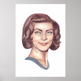 Póster Retrato de Lauren Bacall