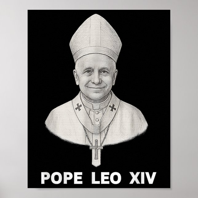 Póster Retrato de Leo Xiv (Frente)
