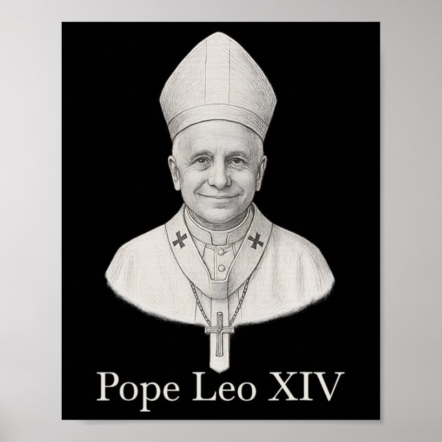 Póster Retrato de Leo Xiv (Frente)