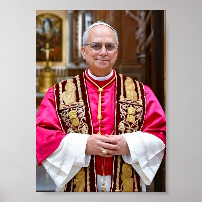 Póster Retrato de León XIV (Frente)