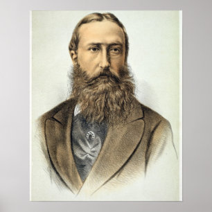 Póster Retrato de Leopold II (1835-1909), Rey de Bélgica