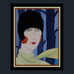 Póster "Retrato de Lili" en Art Deco de Gerda Wegener<br><div class="desc">Retrato de Lili (Elba) Impresión Art Deco de Gerda Wegener. Disponible en 11x14 y 16x20.</div>