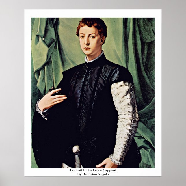 Póster Retrato De Lodovico Capponi Por Bronzino Angelo (Frente)