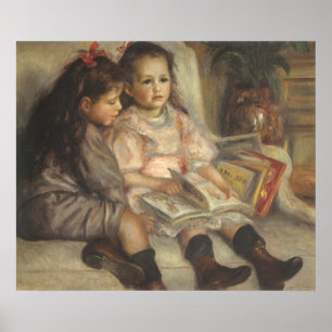 Póster Retrato de los niños Caillebotte por Pierre Renoir
