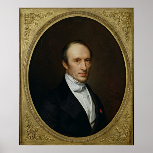 Póster Retrato de Louis Cauchy (Frente)