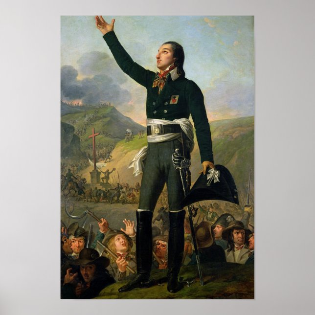 Póster Retrato de Louis-Marie de Salgues Marquis (Frente)