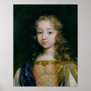 Póster Retrato de Louis XIV como niño