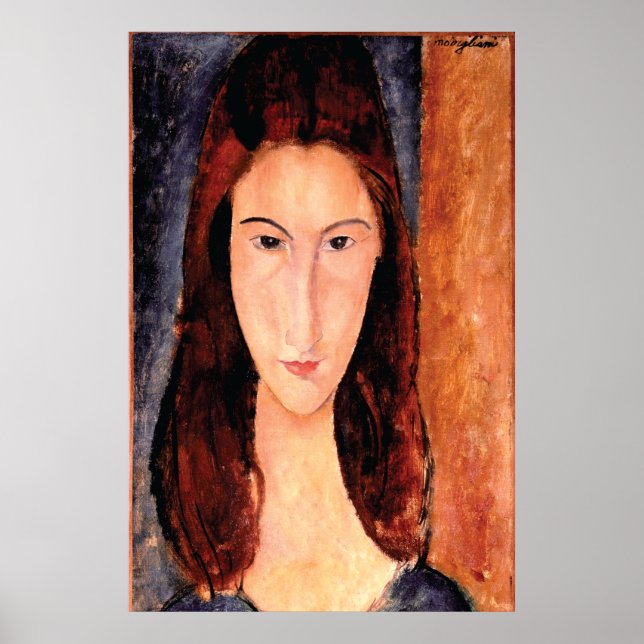 Póster Retrato de Lover por Amedeo Modigliani 1919 (Frente)