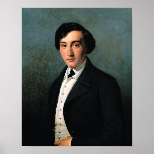 Póster Retrato de Lucien Petipa 1849 (Frente)