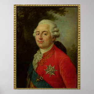 Póster Retrato de Luis XVI Rey de Francia
