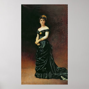 Póster Retrato de Madame Bishoffsheim, 1877