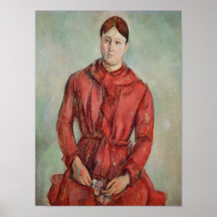 Póster Retrato de Madame Cezanne