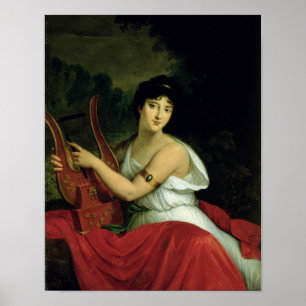 Póster Retrato de Madame de la Pleigne