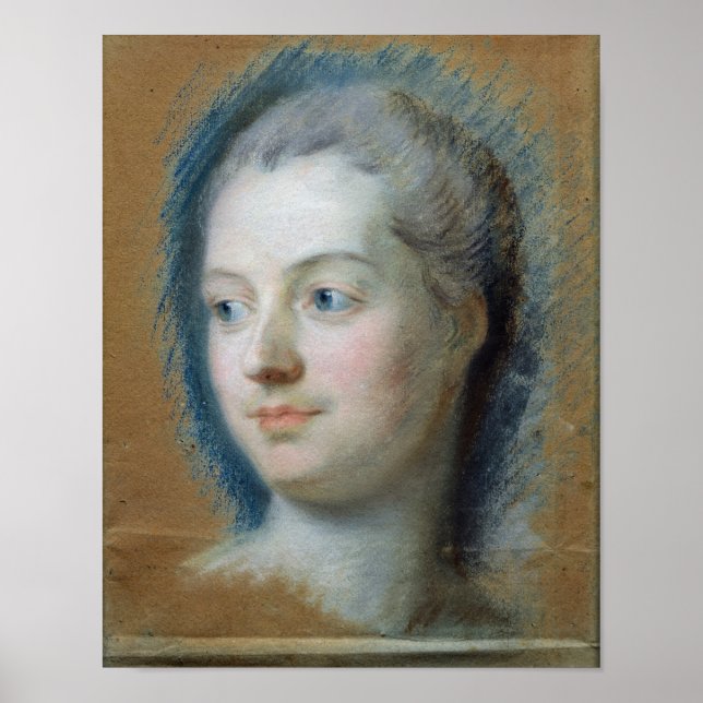 Póster Retrato de Madame de Pompadour 1752 (Frente)