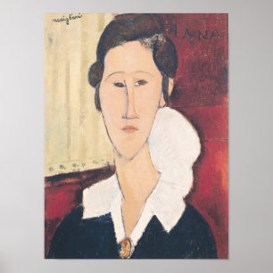 Póster Retrato de Madame Hanka Zborowska, 1917