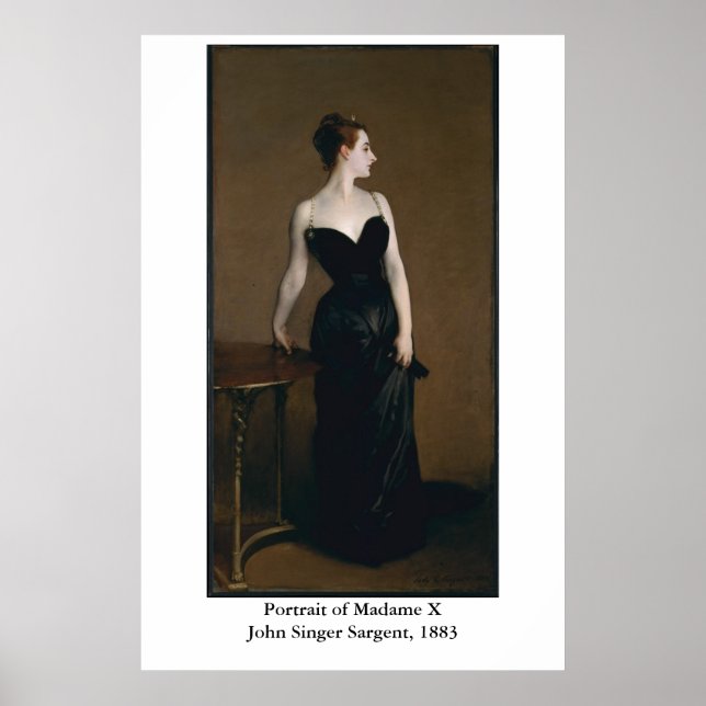 Póster Retrato de Madame X de John Singer Sargent