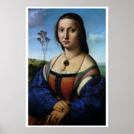 Póster Retrato de Maddalena Doni por Raphael Sanzio