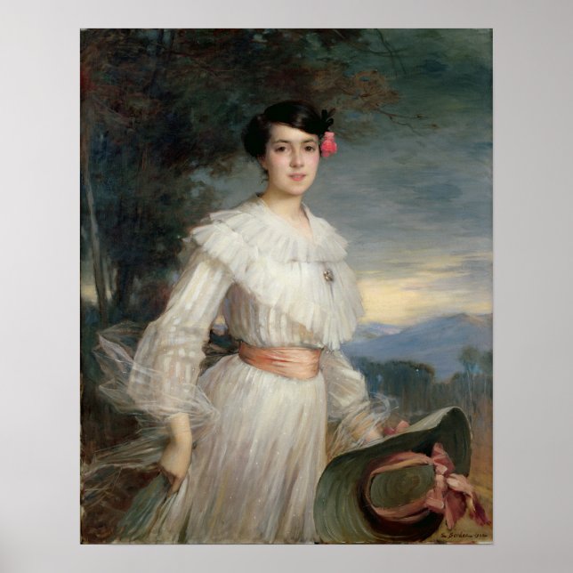 Póster Retrato de Madeleine Reclus, 1902 (Frente)