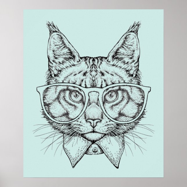 Póster Retrato de Maine Coon (Frente)