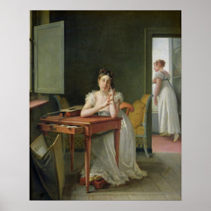 Póster Retrato de Marceline Desborder-Valmore