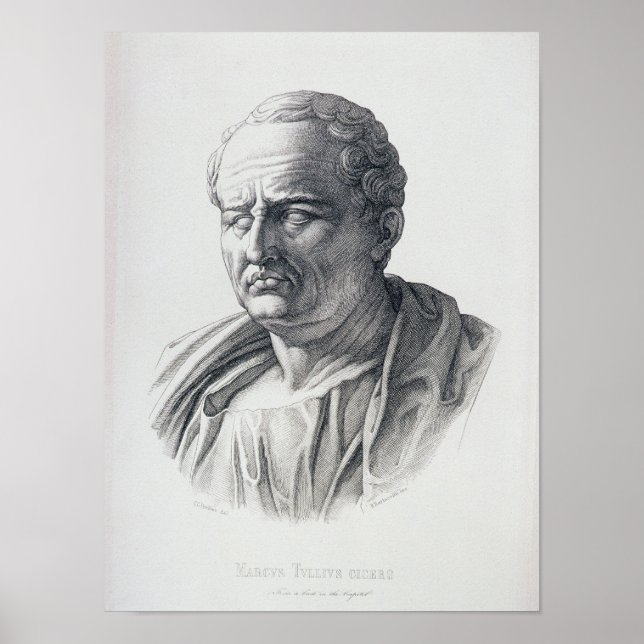 Póster Retrato de Marcus Tullius Cicero (Frente)