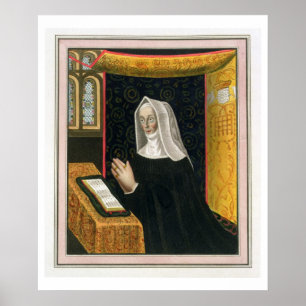 Póster Retrato de Margaret Beaufort, condesa de Richmon