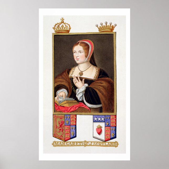 Póster Retrato de Margaret Tudor (1489-1541) Reina de Sc (Frente)