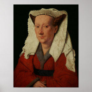 Póster Retrato de Margaret van Eyck, 1439