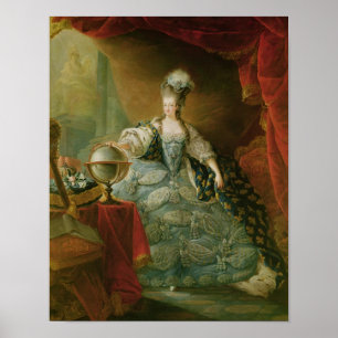 Póster Retrato de María Antonieta Reina de Francia